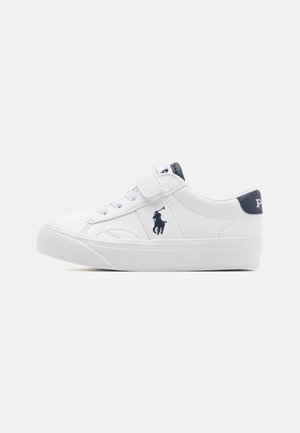 Polo Ralph Lauren RYLEY UNISEX - Športni copati - white tumbled/navy