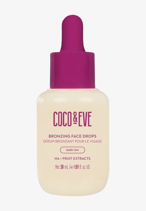 COCO & EVE BRONZING FACE DROPS (DARK TAN) - Zelfbruiner - -