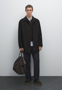 Massimo Dutti WATER-REPELLENT - Halflange jas - dark blue