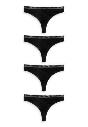 MONO RICH LOGO KNICKERS 4 PACK - Tanga - black