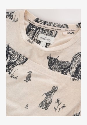 Next, MATERNITY COSY LONG SLEEVE SET - Pyžamová súprava - oatmeal hamish the highland cow