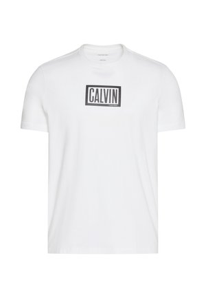 Calvin Klein Jeans, BOXED GRAPHIC - Μπλουζάκι με στάμπα - bright white
