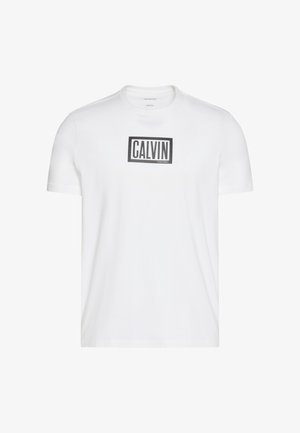 Calvin Klein Jeans, BOXED GRAPHIC - Μπλουζάκι με στάμπα - bright white