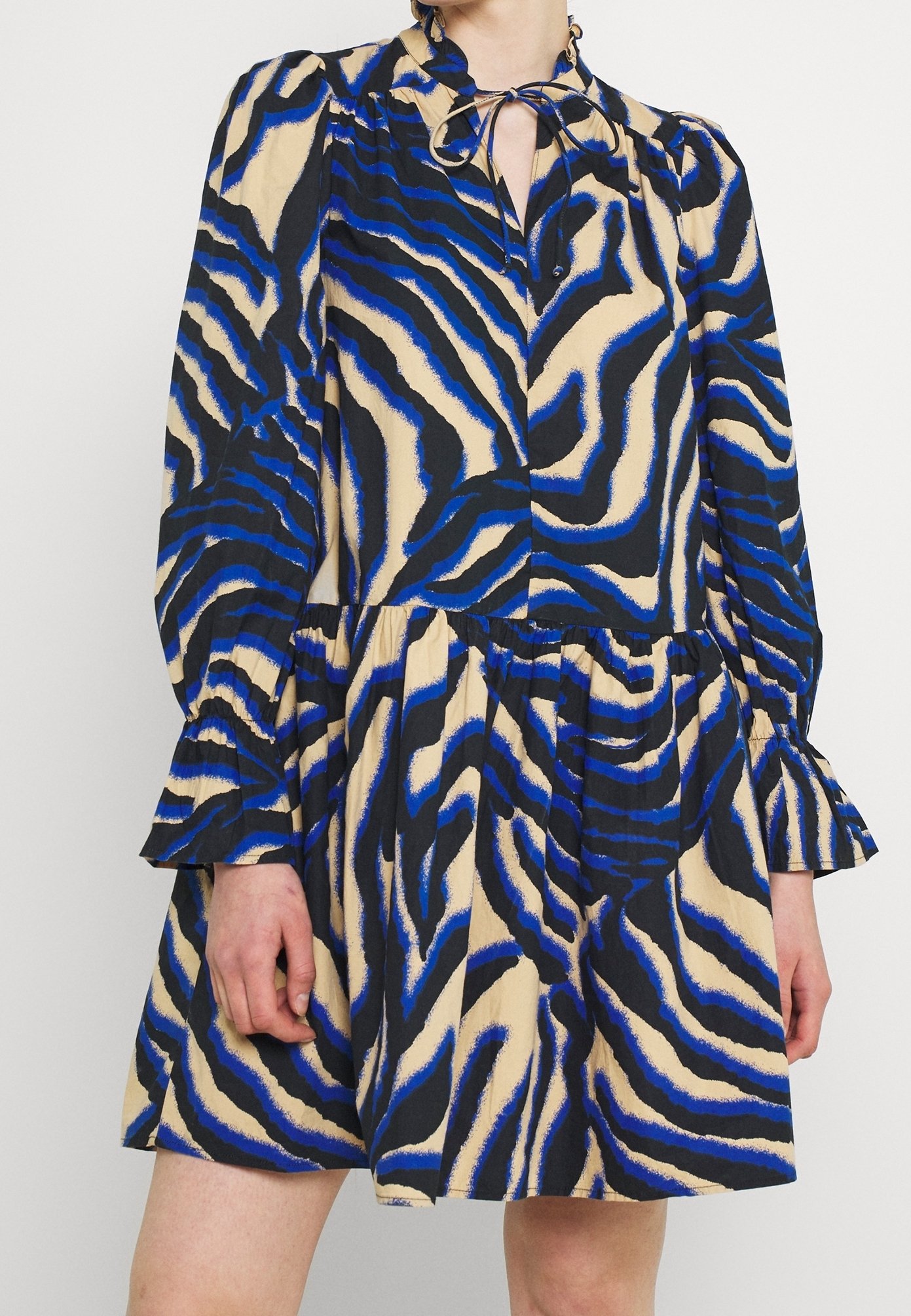 Rayas Vestido Cebra Marron Vero Moda Vestido Informal Light Brown