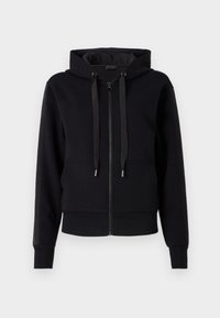 Majica s kapuljačom i patentnim zatvaračem - jet black