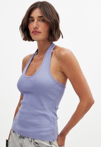HALTERNECK - Top - light blue