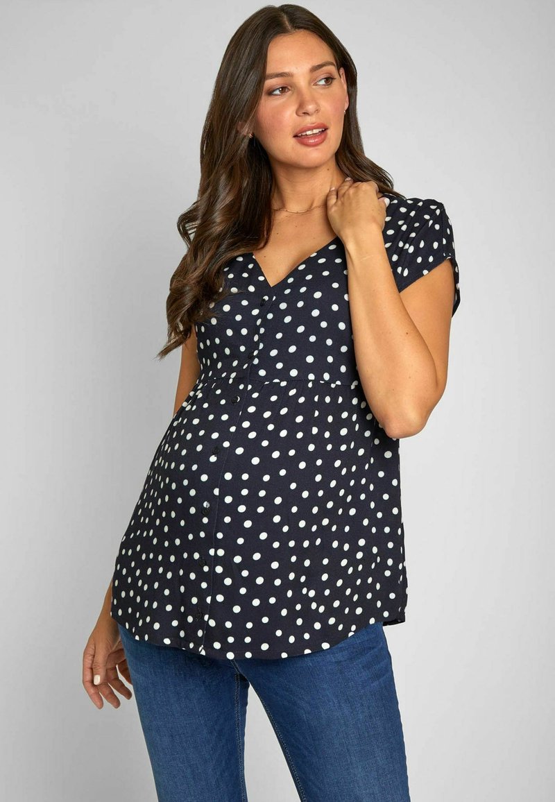 JoJo Maman Bébé SPOT REGULAR FIT - Palaidinė - navy