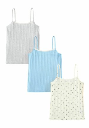 REGULAR FIT - STRAPPY PRINTED 3 PACK   - Unterhemd/-shirt - ecru bear