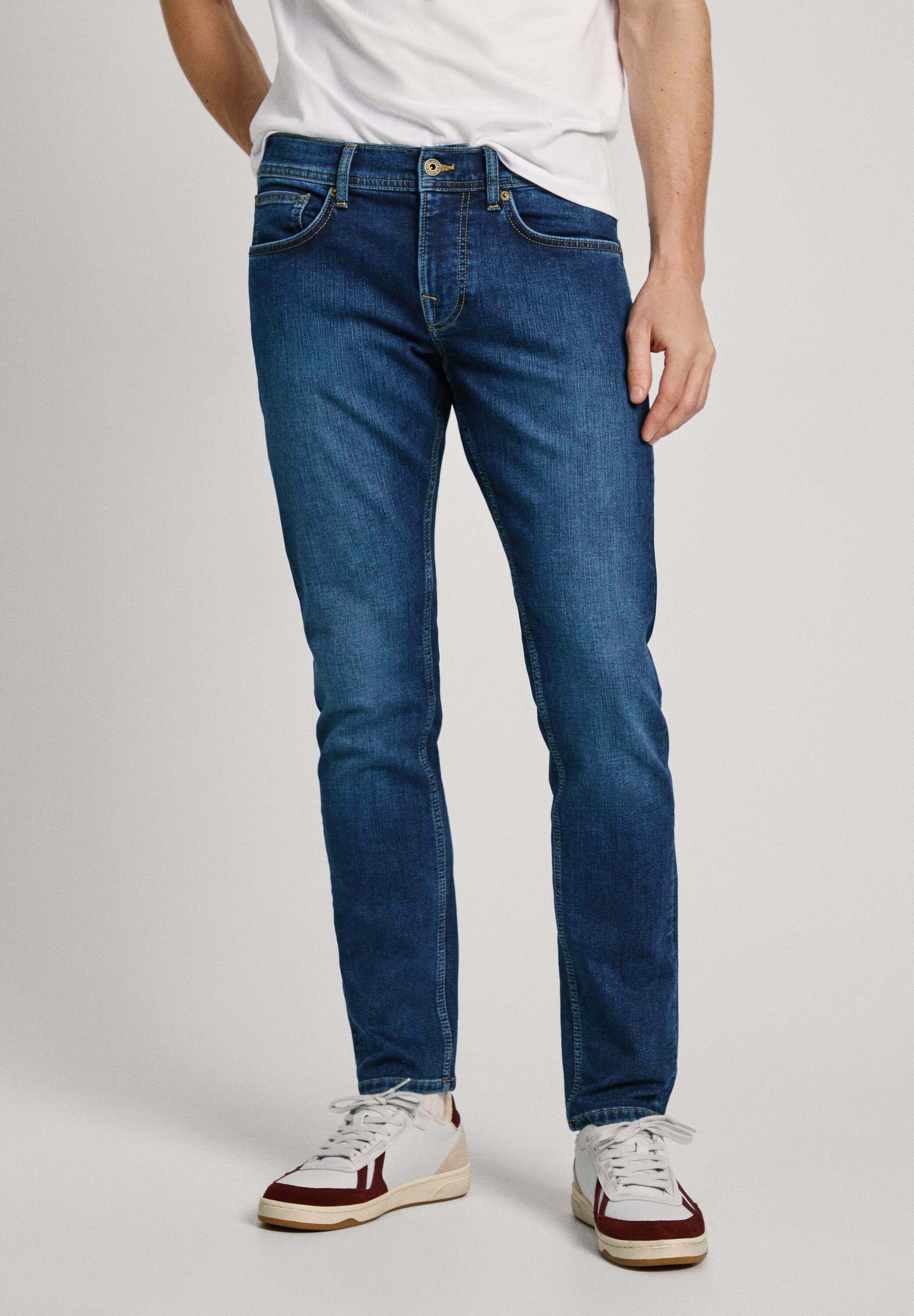 Pepe Jeans GYMDIGO - Jeans slim fit - dark gymdigo/blu-nero metallico
