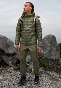 Salomon X ULTRA 4 GORE TEX - Hiking shoes - carbon bering sea pearl blue