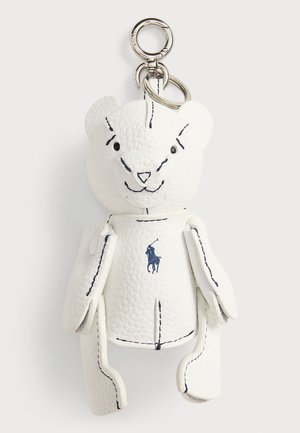 POLO BEAR LEATHER BAG CHARM - Nøgleringe - off-white