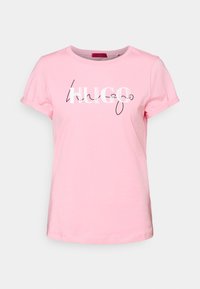 HUGO Triko s potiskem - pink