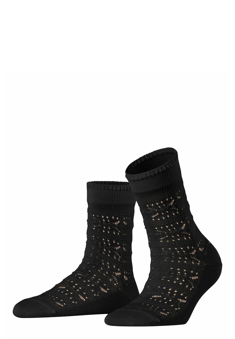 FALKE GRANNY SQUARE - Socken - black
