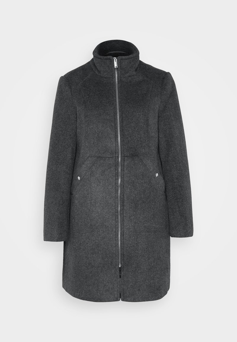Vero Moda Petite Mantel donkergrijs gemêleerd