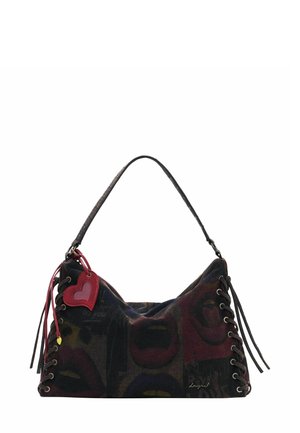 LARGE GRAFFITI LIPS - Sac à main - green