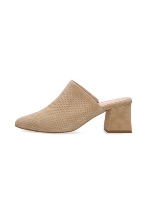 VENEZIA, HEELED MULES - Muiltjes met hak - beige