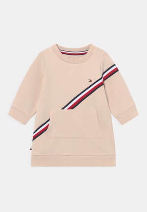 BABY GLOBAL STRIPE DRESS - Jurk - smooth stone