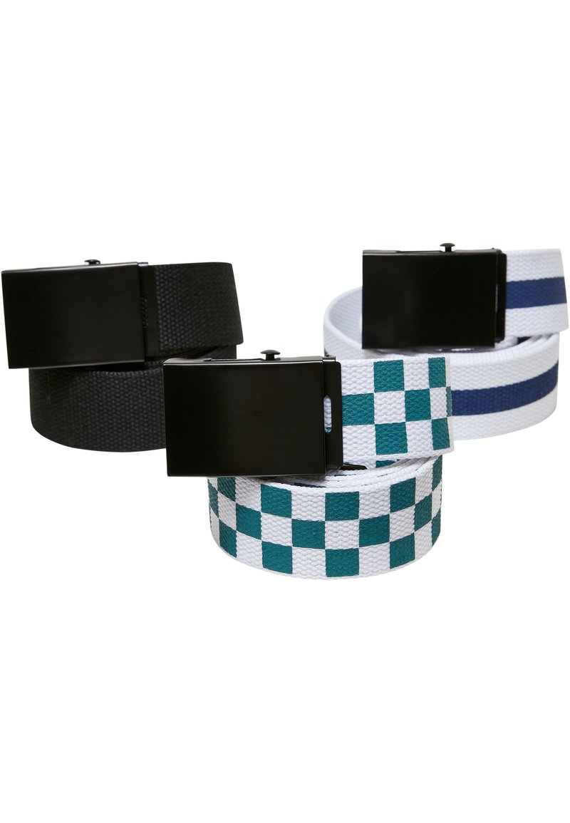Urban Classics TRIO 3 PACK - Cinturón - black jasper spaceblue