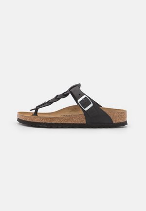 Birkenstock GIZEH BRAIDED REGULAR  - Lahtised kingad - black