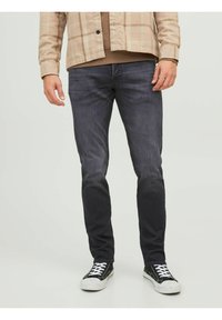 Jack & Jones - GLENN ICON  - Slim fit -farkut - black denim Pienoiskuva 1