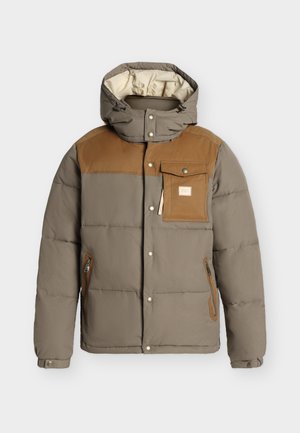 Scotch & Soda, HOODED PUFFER JACKET - Зимно яке - walnut
