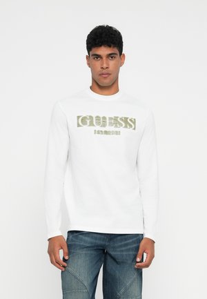 LOGO - T-shirt à manches longues - pure white