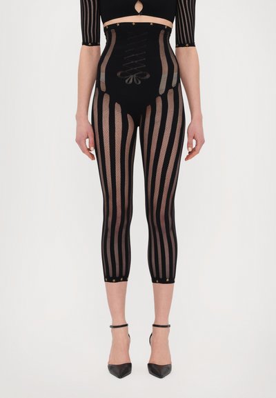 Sinead Gorey SEAMLESS HIGH WAISTED CAPRI - Leggings - Pantaloni - black