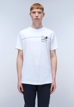 Napapijri GLATT  - Print T-shirt - bright white