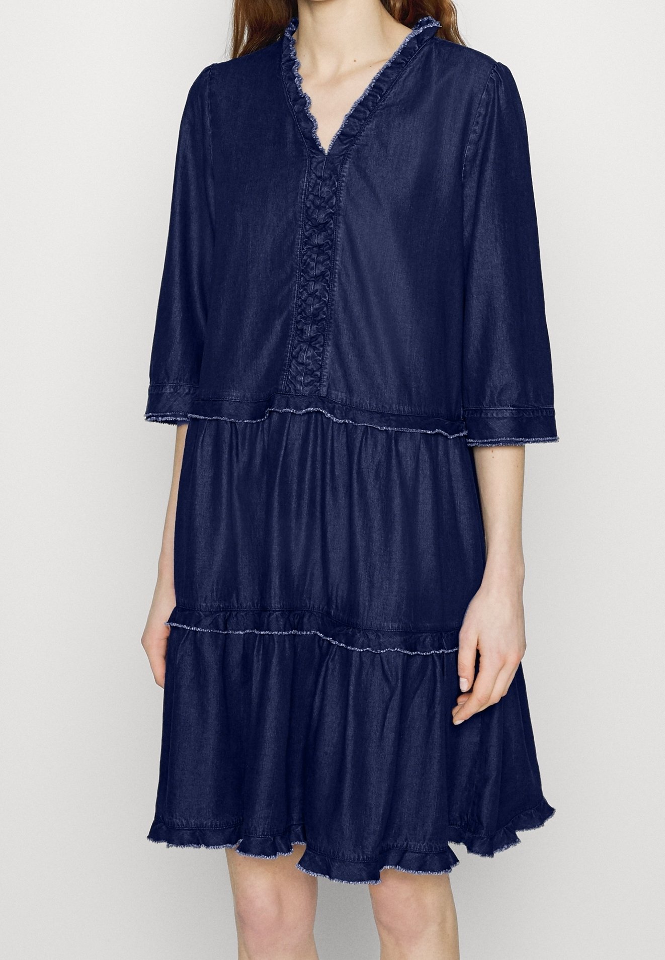 marc cain denim dress Rethink Together' midi denim dress