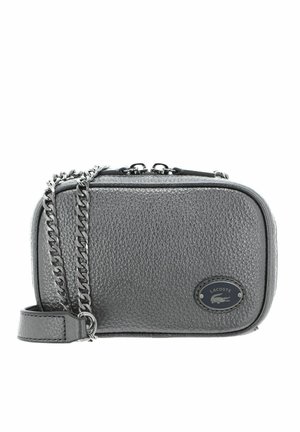 Lacoste ORIGIN CROC SQUARE - Schoudertas - gunmetal
