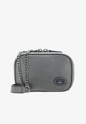 Lacoste ORIGIN CROC SQUARE - Schoudertas - gunmetal