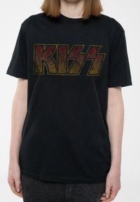 Paradiso Clothing KISS VINTAGE LOGO - Print T-shirt - black