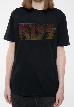 Paradiso Clothing KISS VINTAGE LOGO - Print T-shirt - black