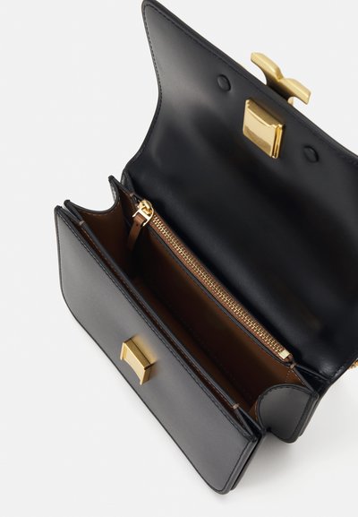Tory Burch ELEANOR SMALL CONVERTIBLE SHOULDER BAG - Soma ar siksnu pāri ķermenim - black