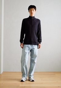 Lindbergh 1/2 ZIP - Strickpullover - navy