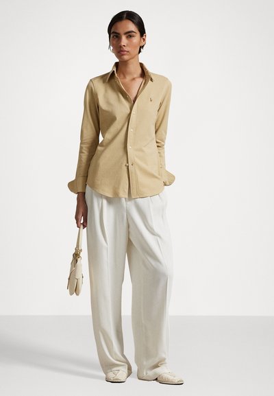 Polo Ralph Lauren LONG SLEEVE BUTTON FRONT SHIRT - Bluza z gumbi - tan