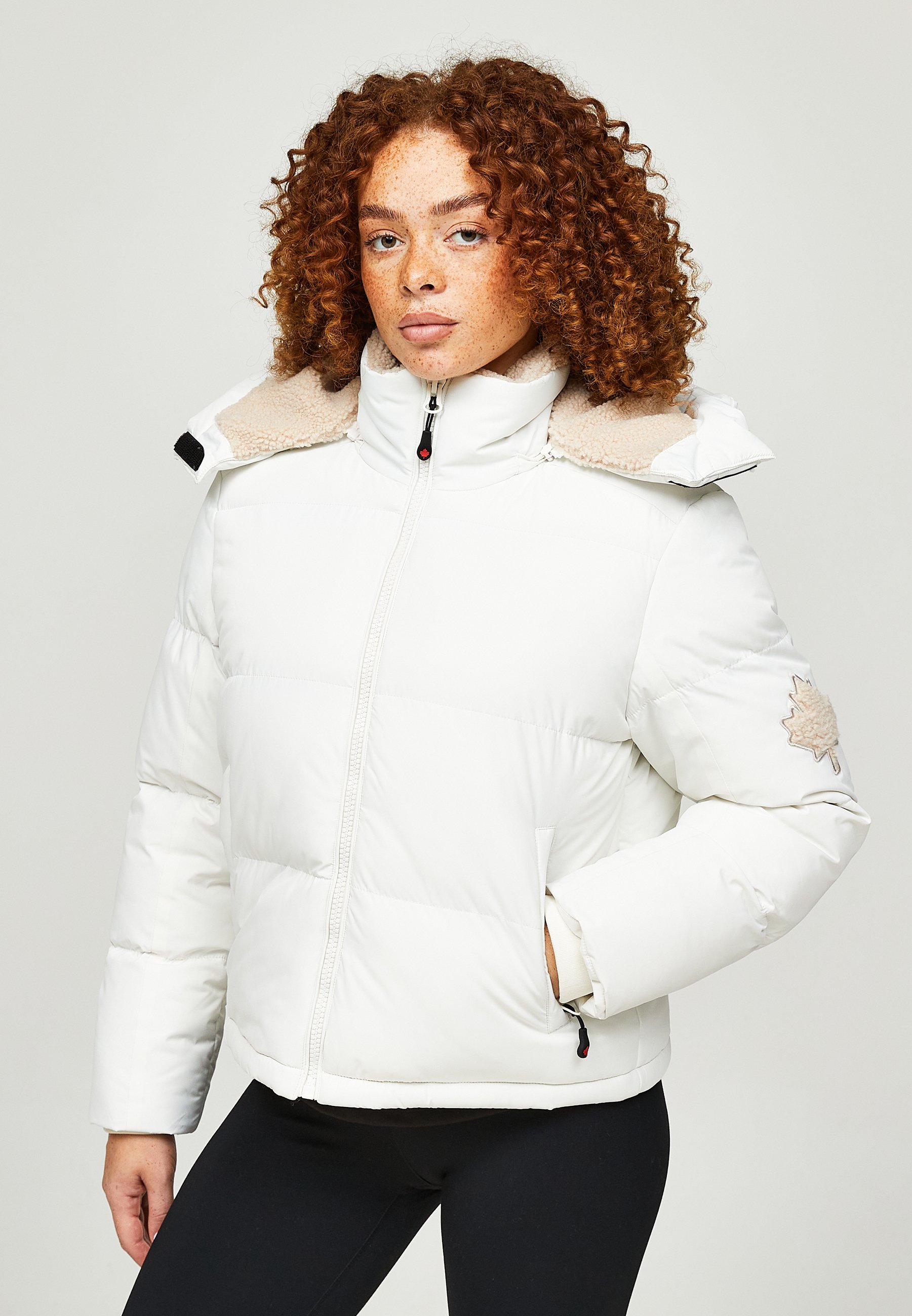 Alessandro Zavetti Cropped Puffer Coat Womens Cropped Black Puffer