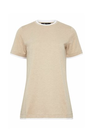 Long Tall Sally, PLUS SIZE SHORT SLEEVE T-SHIRTS - Camiseta básica - beige