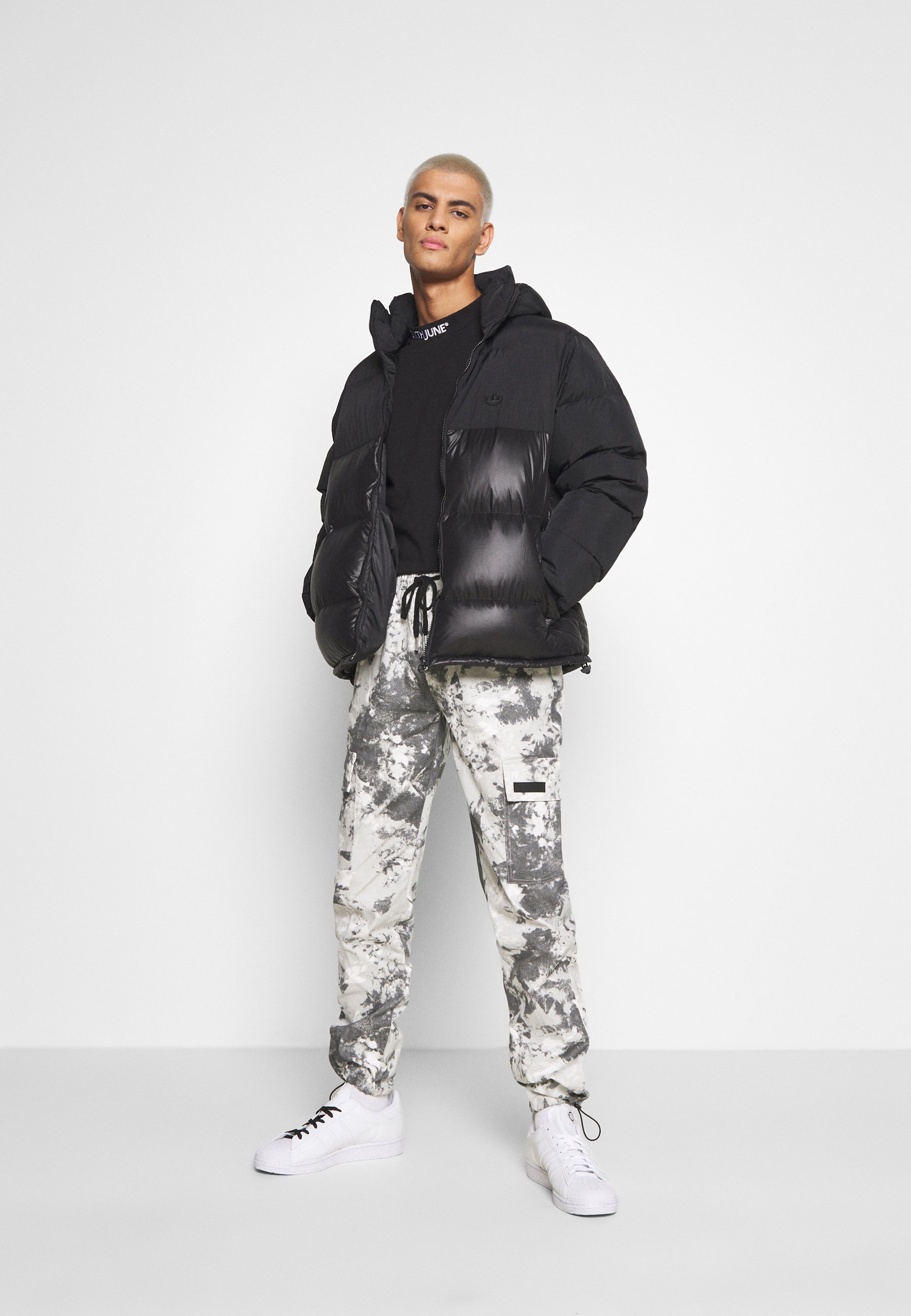 high neck t shirt with coat pant