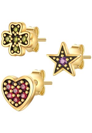 Glanzstücke München 3 PACK - Earrings - gelbgold