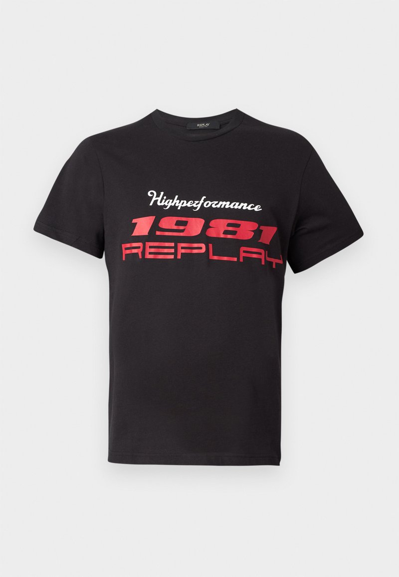 Replay T-shirt print zwart Replay T-shirt print zwart