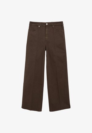 s.Oliver, JEANS-HOSE - Wide Leg - dunkelbraun