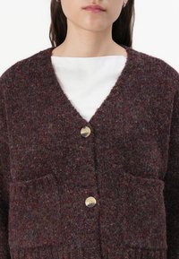 Vero Moda VMINGRID V-NECK  - Vesta na kopčanje - wine tasting
