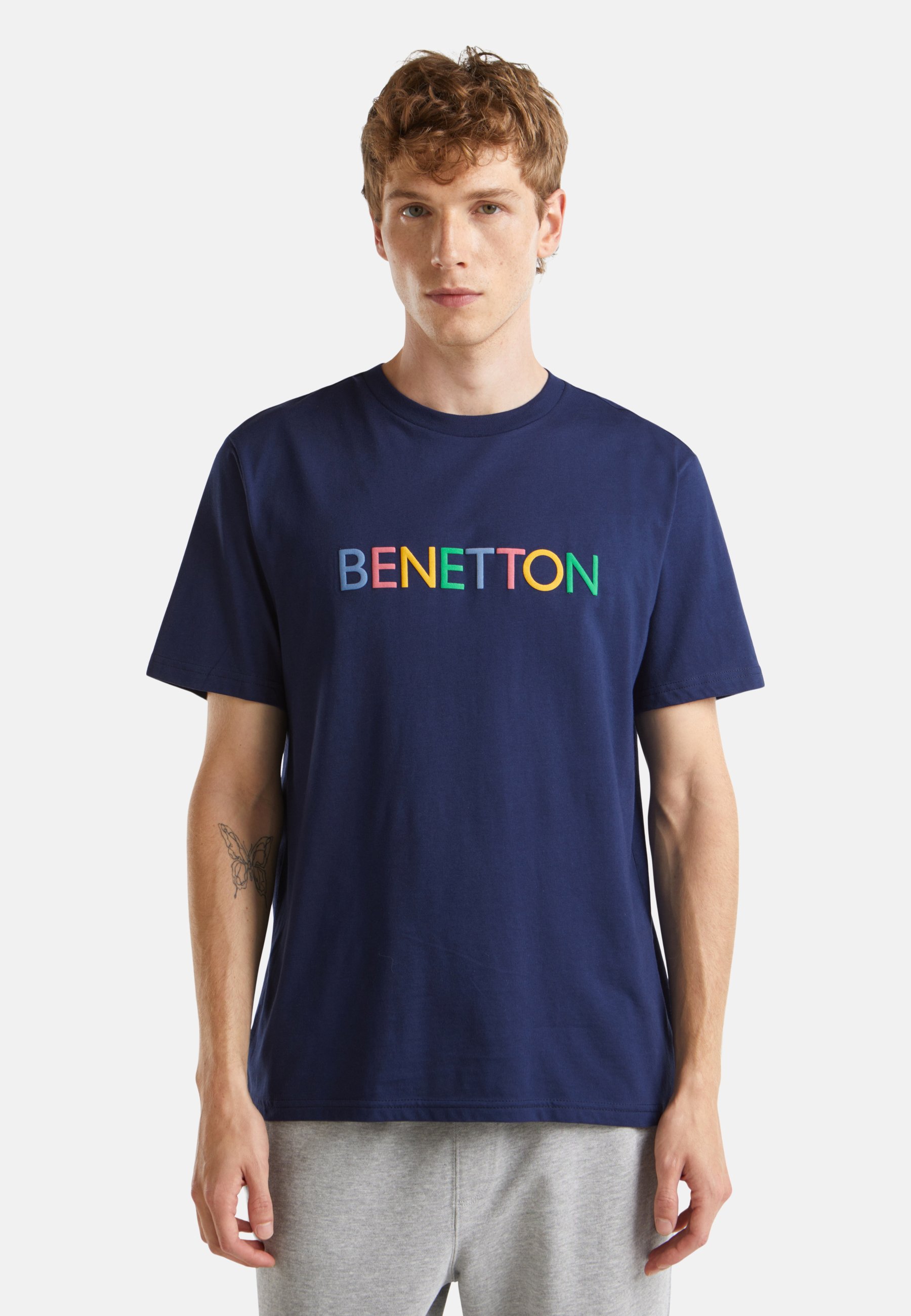 Algodón Camiseta Mujer Benetton Camisetas Benetton Mujer Benetton