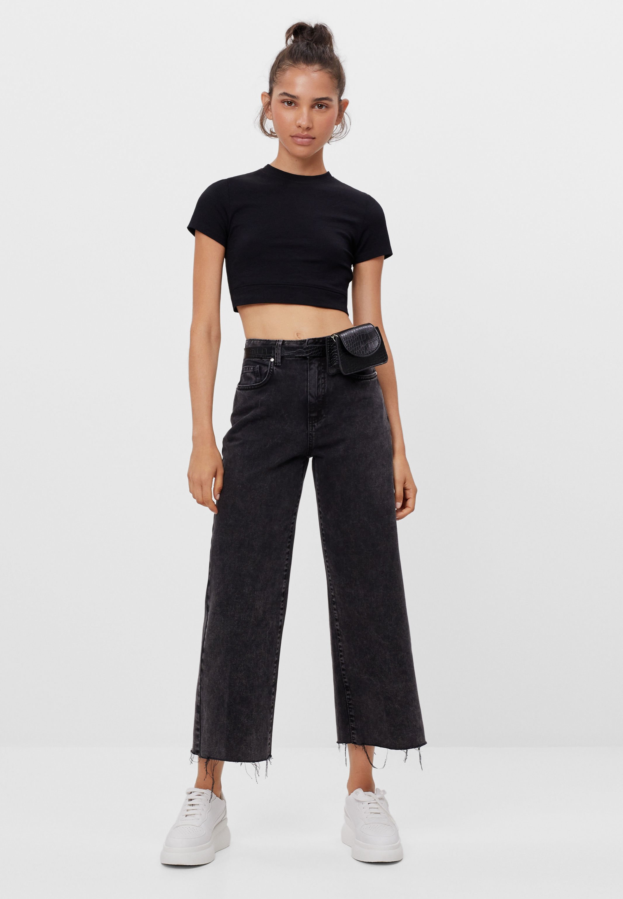 straight leg jeans bershka