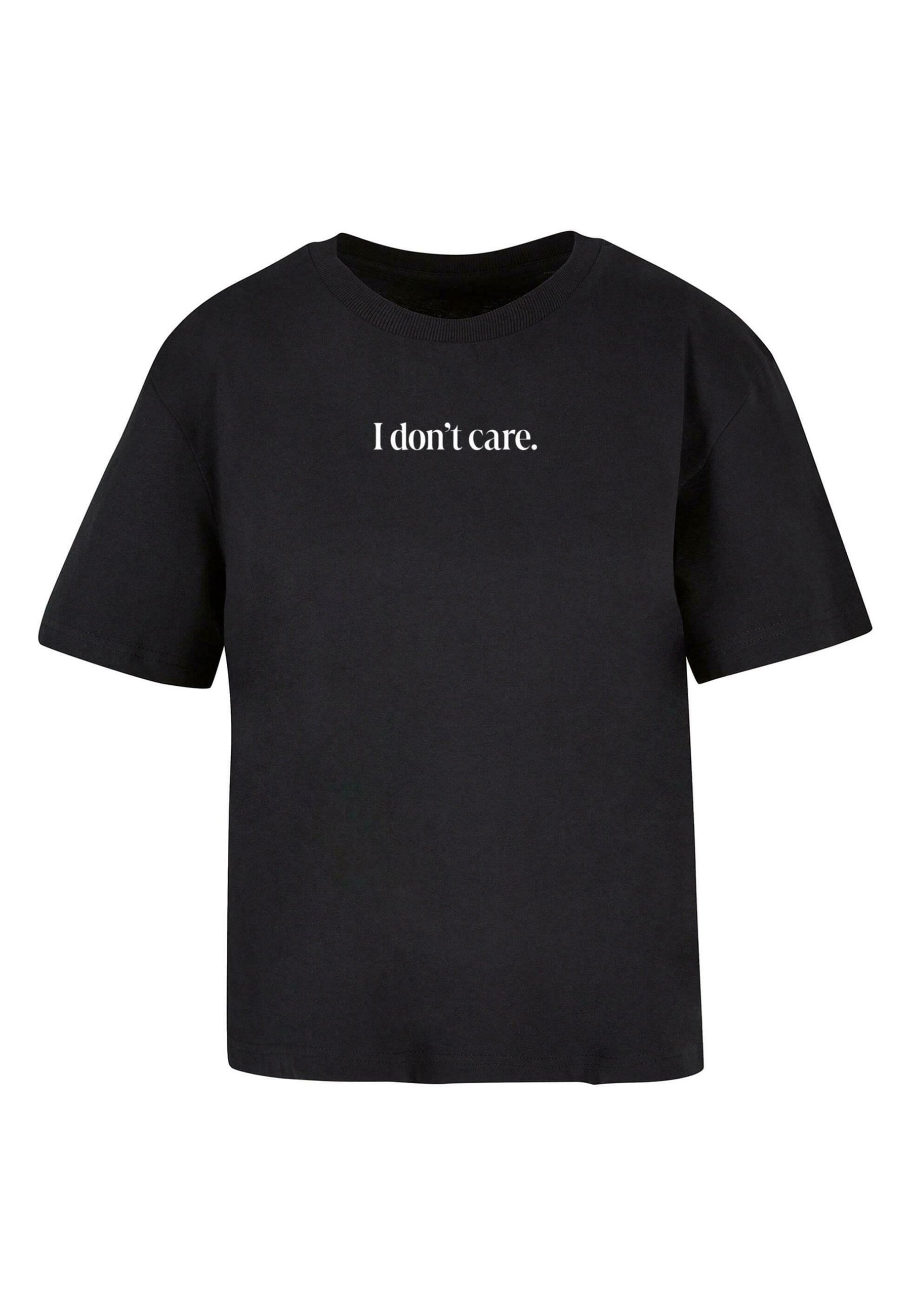 igusa tシャツ I DON'T CARE TOP 気にしないt Mister Tee I DONT CARE - Print T-shirt - black - Zalando.ie