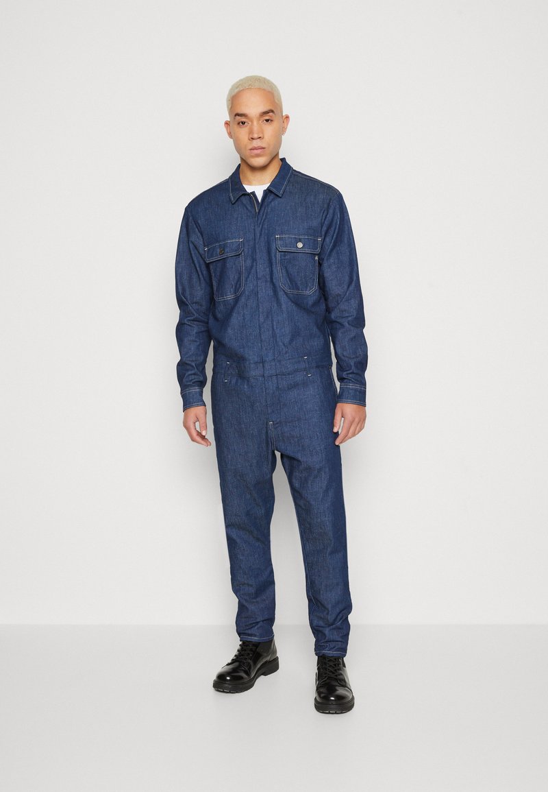 Replay PANTS XLITE PLUS Jumpsuit dark blue/darkblue denim Zalando.ie