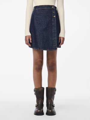 PCNEVIN - Minisukňa - dark blue denim