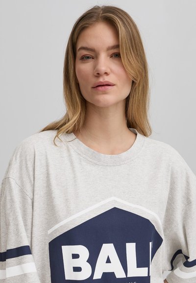 BALL BANOEMI - Print T-shirt - medium grey melange