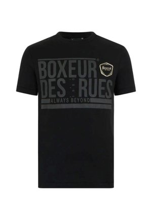 Boxeur Des Rues, BOXEUR DES RUES T-SHIRT 3D GRAPHIC WITH PATCH - T-shirt imprimé - schwarz